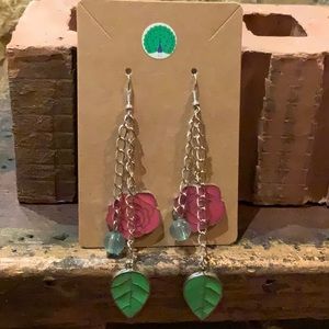 Adorable Handmade Flower Earrings 🌸🌸🌸